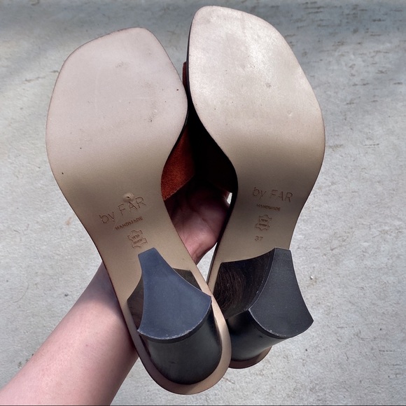 By Far Silvia brown suede sliders sandals 37 - Picture 5 of 8